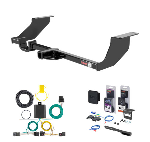 2012 - 2016 Chevrolet Sonic Hatchback, excluding RS Curt 1-1/4" Class 1 Trailer Tow Hitch + 5-Flat Wiring Kit Tow Boat/Utility Trailer with Surge Brakes 11258