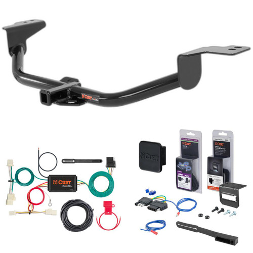 11 - 15 Hyundai Elantra Sedan Including Limited Curt 1-1/4" Class 1 Trailer Tow Hitch + 5-Flat Wiring Kit Tow Boat/Utility Trailer with Surge Brakes 11303