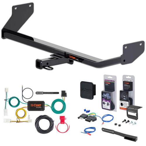 17 - 22 Hyundai Ioniq Excluding Electric or Plug-In Curt 1-1/4" Class 1 Trailer Tow Hitch + 5-Flat Wiring Kit Tow Boat/Utility Trailer with Surge Brakes 11486 17 - 22 Hyundai Ioniq Excluding Electric or Plug-In Curt 1-1/4" Class 1 Trailer Tow Hitch + 5-Flat Wiring Kit Tow Boat/Utility Trailer with Surge Brakes 11486