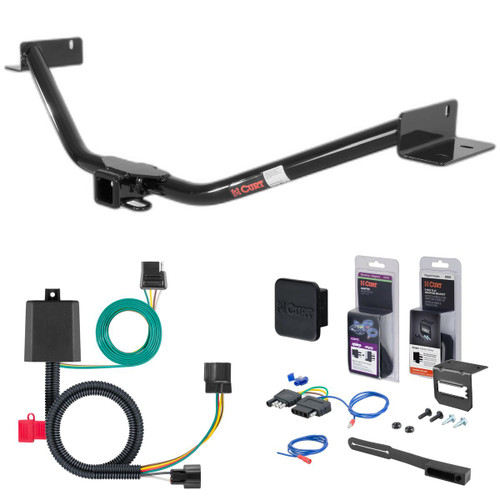 10 - 12 Hyundai Santa Fe Curt 2" Class 3 Trailer Tow Hitch + 5-Flat Wiring Kit Tow Boat/Utility Trailer with Surge Brakes 13073=4 10 - 12 Hyundai Santa Fe Curt 2" Class 3 Trailer Tow Hitch + 5-Flat Wiring Kit Tow Boat/Utility Trailer with Surge Brakes 13073=4