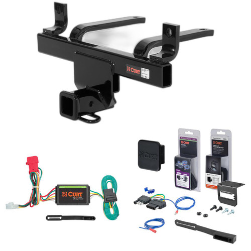 06 - 07 Subaru B9 Tribeca Curt 2" Class 3 Trailer Tow Hitch + 5-Flat Wiring Kit Tow Boat/Utility Trailer with Surge Brakes 13046