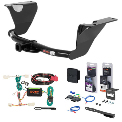 15 - 19 Subaru Legacy Sedan Curt 1-1/4" Class 2 Trailer Tow Hitch + 5-Flat Wiring Kit Tow Boat/Utility Trailer with Surge Brakes 12290