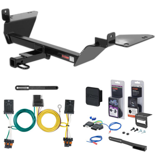 05 - 09 Buick LaCrosse CX & CXL only Curt 1-1/4" Class 2 Trailer Tow Hitch + 5-Flat Wiring Kit Tow Boat/Utility Trailer with Surge Brakes 12239