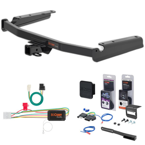 20 - 21 Lexus RX350L Excluding twin exhaust tips Curt 2" Class 3 Trailer Tow Hitch + 5-Flat Wiring Kit Tow Boat/Utility Trailer with Surge Brakes 13394