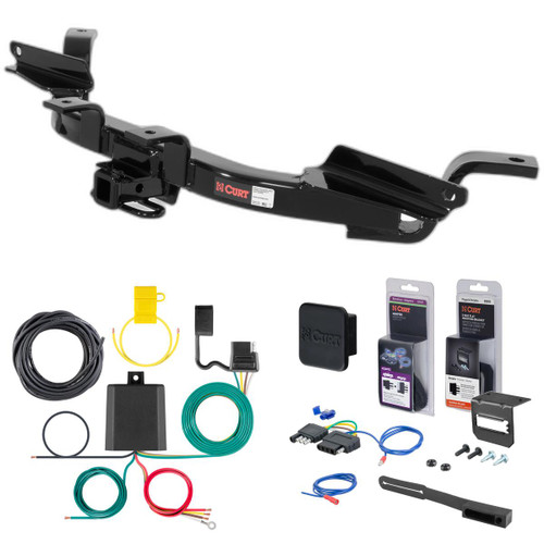 97 - 05 Buick Park Avenue Curt 1-1/4" Class 2 Trailer Tow Hitch + 5-Flat Wiring Kit Tow Boat/Utility Trailer with Surge Brakes 12157
