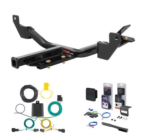 2011 - 2017 Buick Regal Curt 1-1/4" Class 2 Trailer Tow Hitch + 5-Flat Wiring Kit Tow Boat/Utility Trailer with Surge Brakes 12115