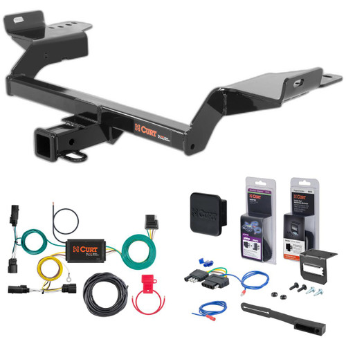 2019 Ford Escape Curt 2" Class 3 Trailer Tow Hitch + 5-Flat Wiring Kit Tow Boat/Utility Trailer with Surge Brakes 13186 2019 Ford Escape Curt 2" Class 3 Trailer Tow Hitch + 5-Flat Wiring Kit Tow Boat/Utility Trailer with Surge Brakes 13186