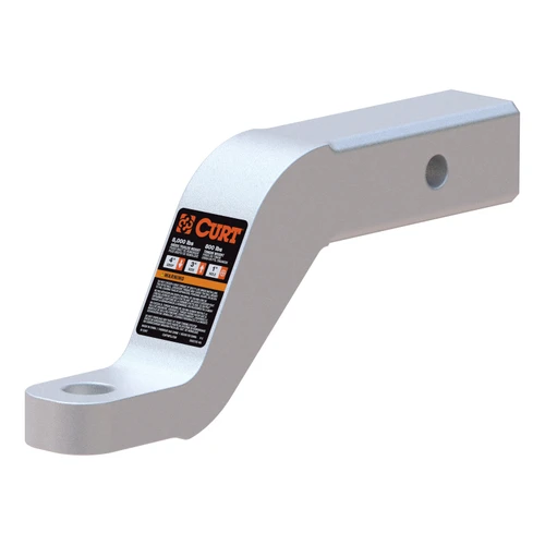 CURT Aluminum Ball Mount (2" Shank, 8,000 lbss, 4" Drop, 8-1/2" Long) Trailer Hitch Ball Mount