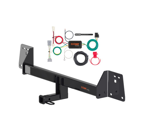 CURT 17-22 Toyota Prius Prime Class 1, 1.25" Trailer Hitch w/ 4-flat Wiring Kit