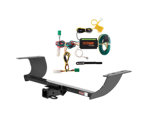 CURT 12-16 Dodge Charger Class 3, 2" Trailer Hitch w/ 4-flat Wiring Kit
