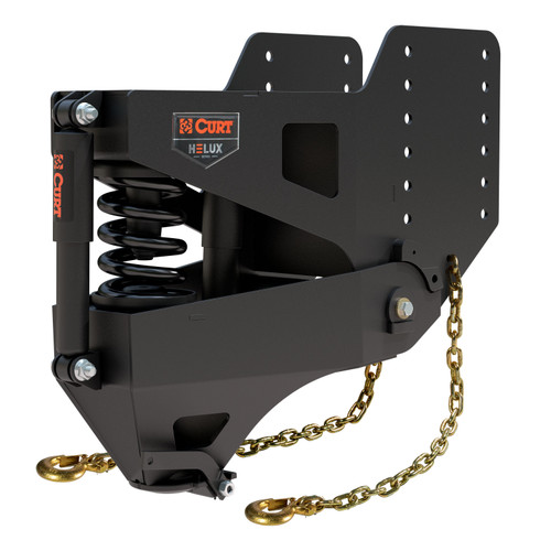 CURT 2024044579 Helux Coil-Spring Gooseneck Pin Box, 5,000 lbs. Pin Weight, 20,000 lbs. Capacity