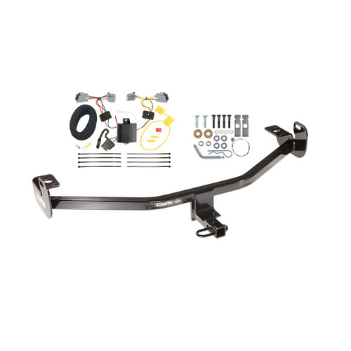 2012-2018 Ford Focus Sedan Draw-tite Class 1 Trailer Hitch, 1-1/4 Inch Square Receiver Bundle w/ Plug-n-Play T-One Wiring Harness