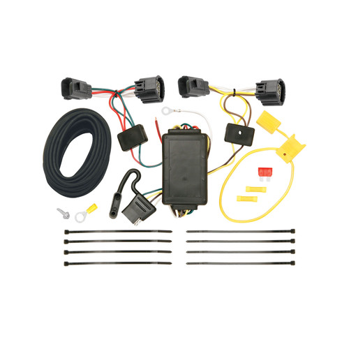 2012-2014 Ford Focus Hatchback, Except ST w/Center Exhaust Draw-tite Class 1 Trailer Hitch, 1-1/4 Inch Square Receiver Bundle w/ Plug-n-Play T-One Wiring Harness