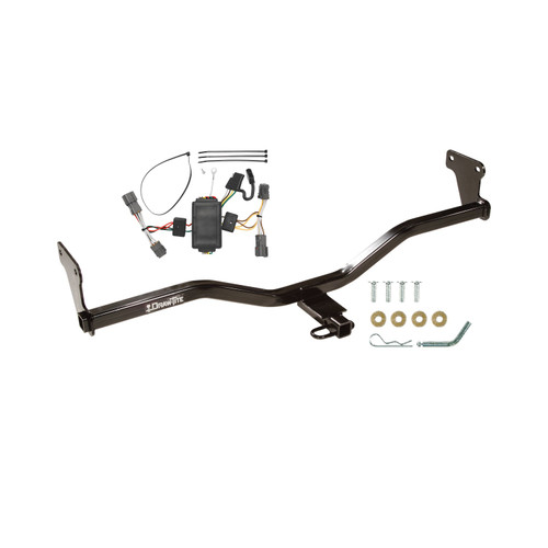2010-2013 KIA Soul Except w/LED Taillights Draw-tite Class 1 Trailer Hitch, 1-1/4 Inch Square Receiver Bundle w/ Plug-n-Play T-One Wiring Harness