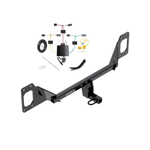 2022-2024 Honda Civic Coupe, Except Models w/Center ExhaustDraw-Tite Class 1 Trailer Hitch, 1-1/4 Inch Square Receiver Bundle w/ Plug-n-Play T-One Wiring Harness
