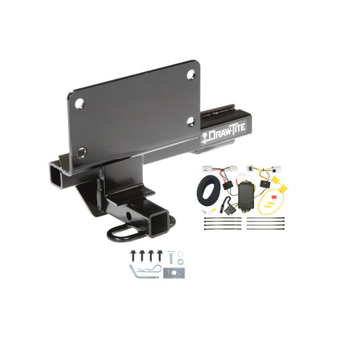 2007-2008 Infiniti G35 Sedan Draw-tite Class 1 Trailer Hitch, 1-1/4 Inch Square Receiver Bundle w/ Plug-n-Play T-One Wiring Harness