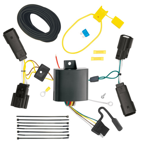 2013-2020 Ford Fusion Except Sport Draw-tite Class 1 Trailer Hitch, 1-1/4 Inch Square Receiver Bundle w/ Plug-n-Play T-One Wiring Harness