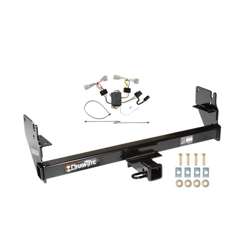 2005-2008 Toyota Tacoma Except X-Runner Draw-tite Class 3 Trailer Hitch, 2 Inch Square Receiver Bundle w/ Plug-n-Play T-One Wiring Harness