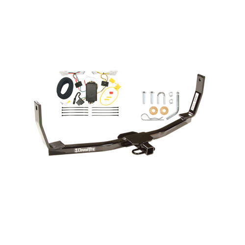 2010-2010 Hyundai Sonata Draw-tite Class 1 Trailer Hitch, 1-1/4 Inch Square Receiver Bundle w/ Plug-n-Play T-One Wiring Harness