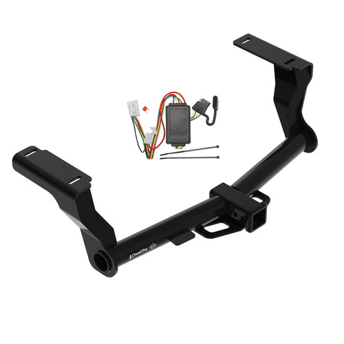 2016-2024 Subaru Crosstrek Except HybridDraw-Tite Class 3 Trailer Hitch, 2 Inch Square Receiver Bundle w/ Plug-n-Play T-One Wiring Harness