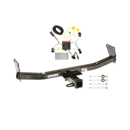 2011-2017 Jeep Compass (Old Body Style) Draw-tite Class 3 Trailer Hitch, 2 Inch Square Receiver Bundle w/ Plug-n-Play T-One Wiring Harness
