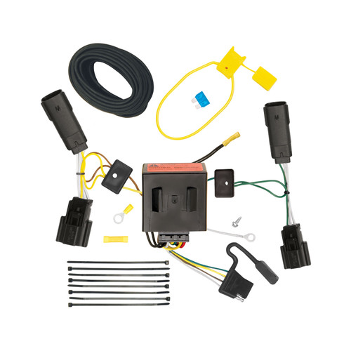 2011-2015 Lincoln MKX Draw-tite Class 3 Trailer Hitch, 2 Inch Square Receiver Bundle w/ Plug-n-Play T-One Wiring Harness
