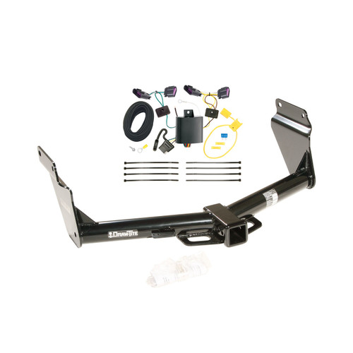 2014-2024 Dodge Durango Draw-Tite Class 4 Trailer Hitch, 2 Inch Square Receiver Bundle w/ Plug-n-Play T-One Wiring Harness DTB75713-118617