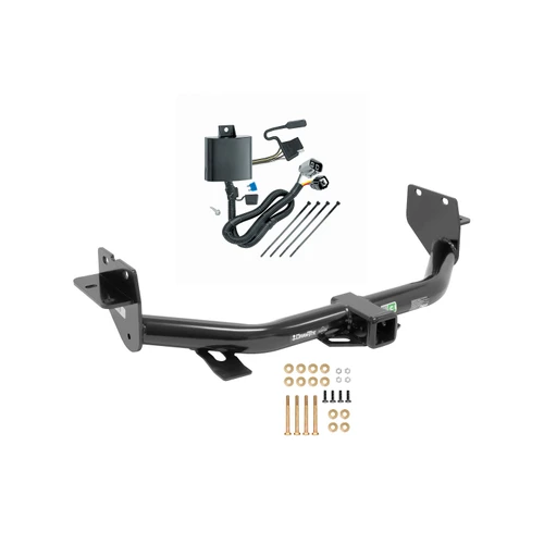 2013-2018 Hyundai Santa Fe (6/7 Passenger) Draw-tite Class 3 Trailer Hitch, 2 Inch Square Receiver Bundle w/ Plug-n-Play T-One Wiring Harness
