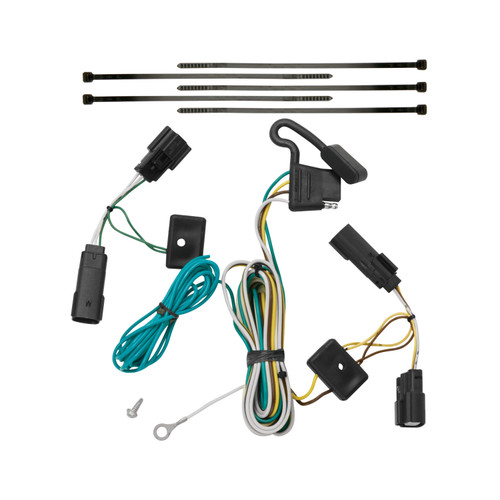 2012-2019 Ford Flex Draw-tite Class 3 Trailer Hitch, 2 Inch Square Receiver Bundle w/ Plug-n-Play T-One Wiring Harness