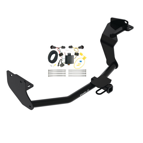 2016-2020 KIA Sorento w/I4 Engine Draw-tite Class 2 Trailer Hitch, 1-1/4 Inch Square Receiver Bundle w/ Plug-n-Play T-One Wiring Harness