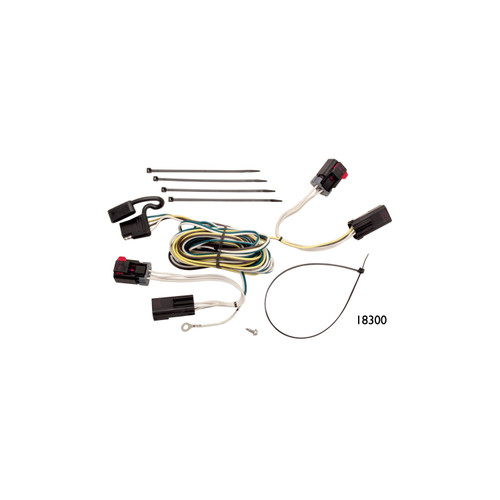 2004-2007 Chrysler Town & Country Except w/Stow & Go Seats Draw-tite Class 2 Trailer Hitch, 1-1/4 Inch Square Receiver Bundle w/ Plug-n-Play T-One Wiring Harness