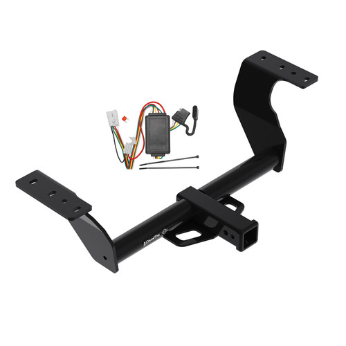 2019-2024 Subaru Forester Draw-Tite Class 3 Trailer Hitch, 2 Inch Square Receiver Bundle w/ Plug-n-Play T-One Wiring Harness