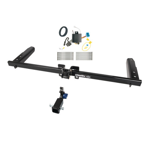 2018-2024 Honda Odyssey Without Fuse ProvisionsDraw-Tite Hidden Hitch Completely Hidden Trailer Hitch 2 Inch Removable Receiver Bundle w/ Plug-n-Play T-One Wiring Harness