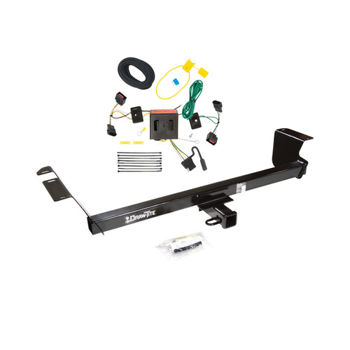 2008-2010 Dodge Grand Caravan Draw-tite Class 3 Trailer Hitch, 2 Inch Square Receiver Bundle w/ Plug-n-Play T-One Wiring Harness