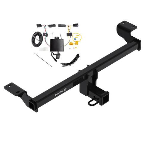 2020-2022 Ford Escape Except Plug-In-Hybrid Draw-tite Class 3 Trailer Hitch, 2 Inch Square Receiver Bundle w/ Plug-n-Play T-One Wiring Harness