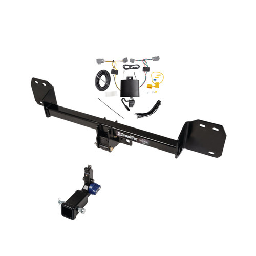 2016-2024 Volvo XC90 Draw-Tite Hidden Hitch Completely Hidden Trailer Hitch 2 Inch Removable Receiver Bundle w/ Plug-n-Play T-One Wiring Harness