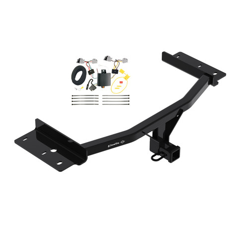 2020-2023 Ford Explorer Draw-tite Class 4 Trailer Hitch, 2 Inch Square Receiver Bundle w/ Plug-n-Play T-One Wiring Harness