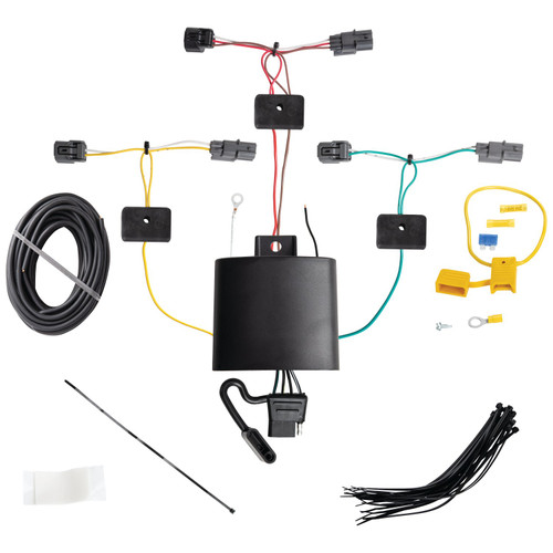2022-2024 Honda Civic Sedan, Except Models w/Center ExhaustDraw-Tite Class 1 Trailer Hitch, 1-1/4 Inch Square Receiver Bundle w/ Plug-n-Play T-One Wiring Harness