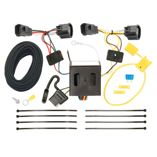 2009-2012 Jeep Liberty Draw-tite Class 3 Trailer Hitch, 2 Inch Square Receiver Bundle w/ Plug-n-Play T-One Wiring Harness