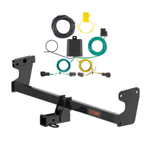 2022 - 2025 Kia EV6 Curt 2", Class 3 Trailer Tow Hitch + 4-flat Wiring Kit 13603