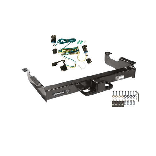 2004-2024 GMC Savana 2500 Draw-Tite Titan Class 5 Trailer Hitch, 2-1/2 Inch Square Receiver Bundle w/ Plug-n-Play T-One Wiring Harness