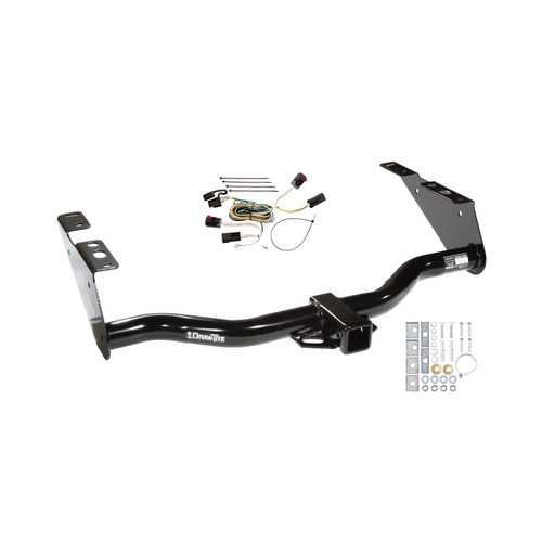2004-2007 Dodge Caravan Except w/Stow & Go Seats Draw-tite Class 3 Trailer Hitch, 2 Inch Square Receiver Bundle w/ Plug-n-Play T-One Wiring Harness