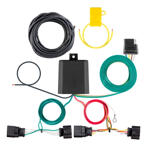 2019 - 2026 Volkswagen Jetta Sedan, excluding GLI Curt 1-1/4", Class 1 Trailer Tow Hitch + 4-flat Wiring Kit 11540