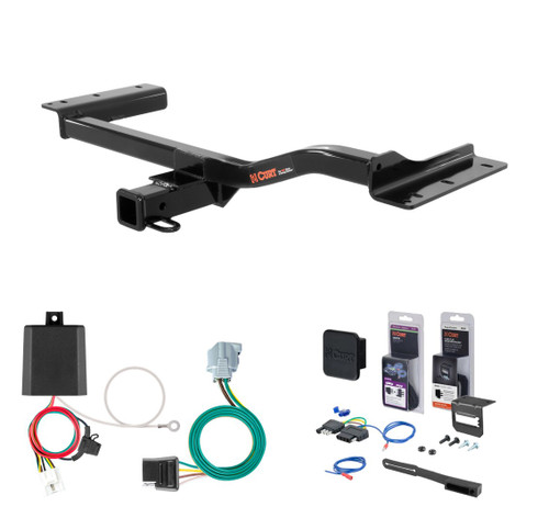 2013 - 2015 Lexus RX350 Excluding F Sport Curt 2" Class 3 Trailer Tow Hitch + 5-Flat Wiring Kit Tow Boat/Utility Trailer with Surge Brakes 13143