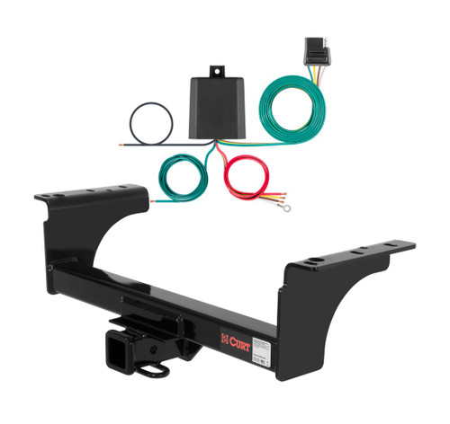 2011 - 2026 RAM 1500 Classic Cab & chassis Curt 2", Class 4 Trailer Tow Hitch + 4-flat Wiring Kit 14070