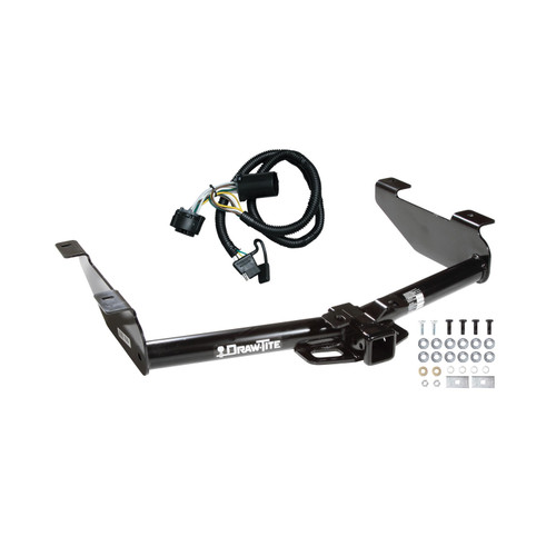 2007-2010 Chevrolet Silverado 3500 HD Draw-tite Class 4 Trailer Hitch, 2 Inch Square Receiver Bundle w/ Plug-n-Play T-One Wiring Harness