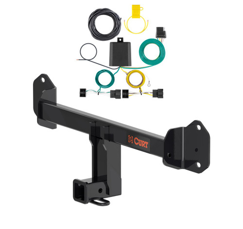 2022 - 2024 BMW X3 Curt 2", Class 3 Trailer Tow Hitch + 4-flat Wiring Kit 13578