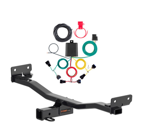 2025 - 2026 Hyundai Tucson Curt 2", Class 3 Trailer Tow Hitch + 4-flat Wiring Kit 13485