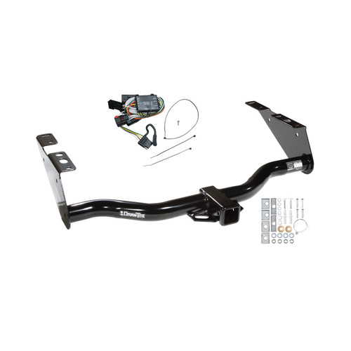 1996-2000 Dodge Caravan Draw-tite Class 3 Trailer Hitch, 2 Inch Square Receiver Bundle w/ Plug-n-Play T-One Wiring Harness