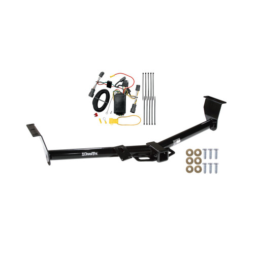 2014-2014 KIA Sedona 118.9" Wheelbase Draw-tite Class 3 Trailer Hitch, 2 Inch Square Receiver Bundle w/ Plug-n-Play T-One Wiring Harness